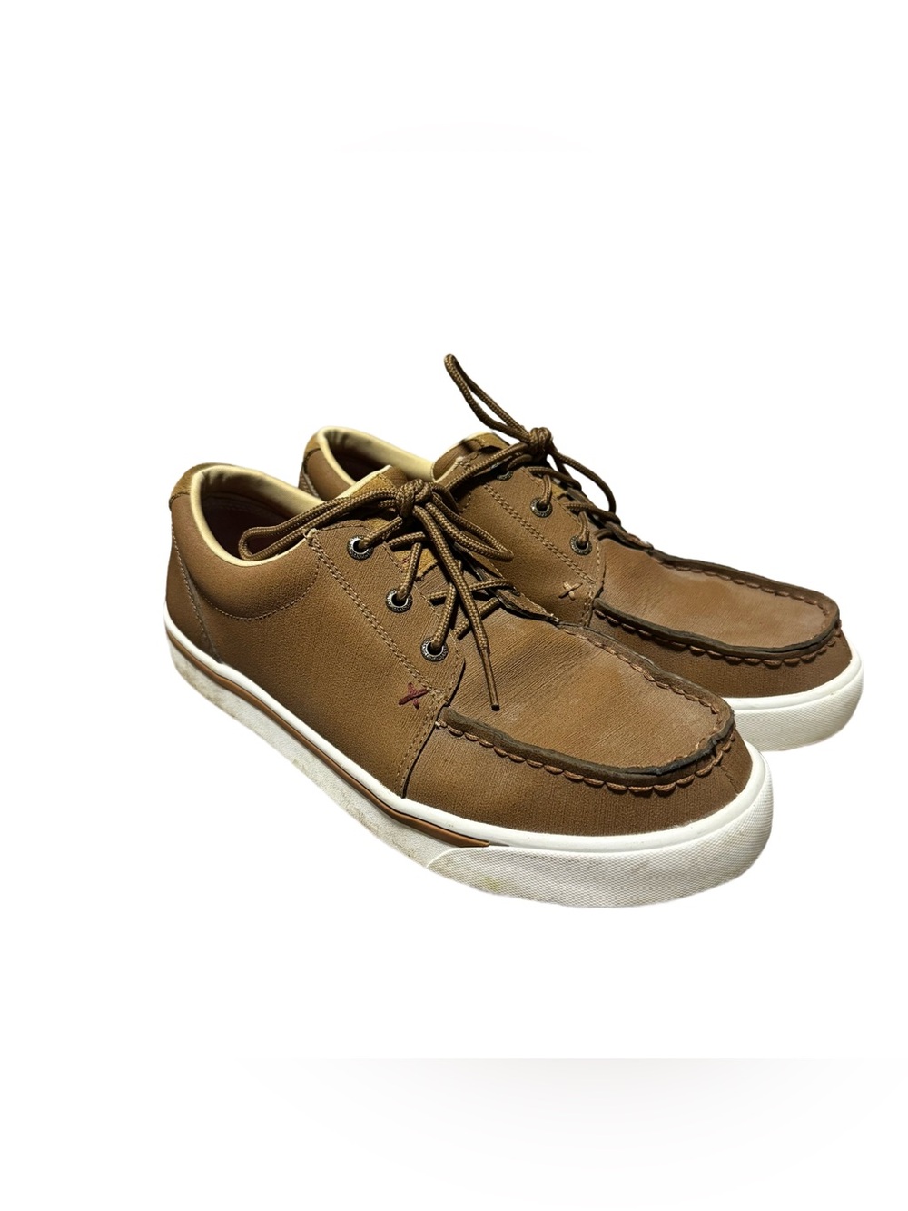 Twisted X Kick's Men's 9 Moc Casual Shoes Brown Leather Cowboy Western Sneaker